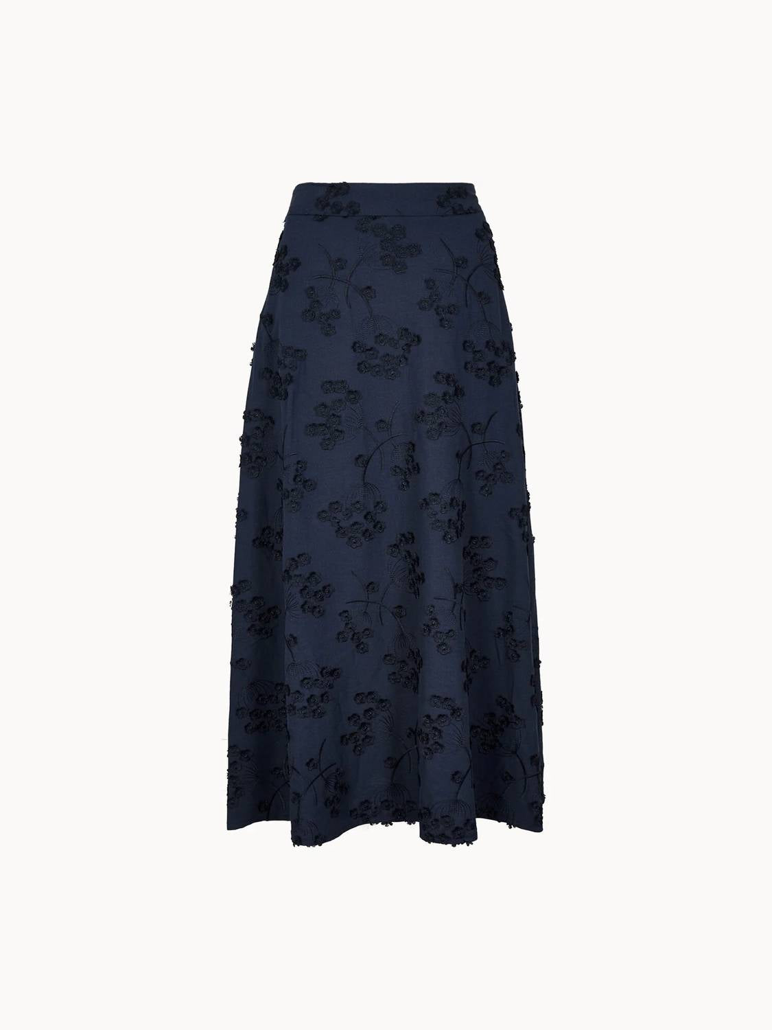 Apricot - Dandelion Embroidered Skirt