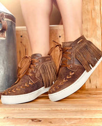 Agave Sky - Unisex - Cheyenne Fringe Tennis Shoes