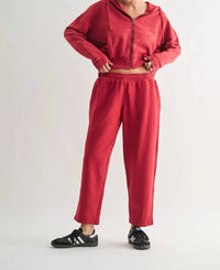 Mono B - Mineral Wash Luxe Wide-leg Sweatpants