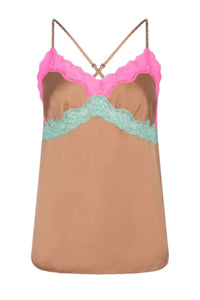 Love Stories - Pandora Camisole With Colorful Lace