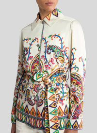 Etro - Paisley Silk Safari Jacket with Tie