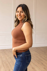 Grace + Emma - The Portia Sleeveless Turtleneck Top