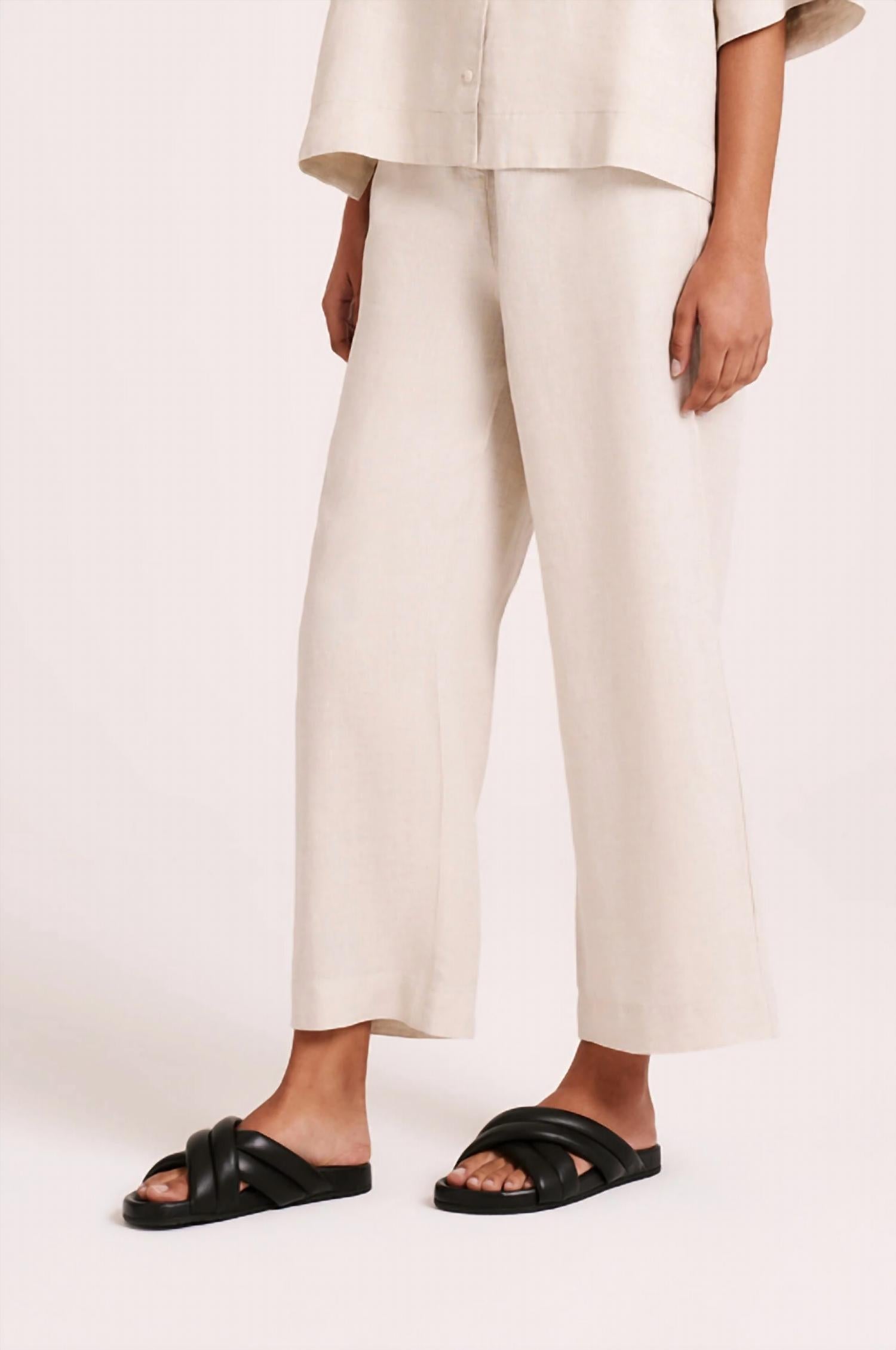 Nude Lucy - Lounge Linen Crop Pant