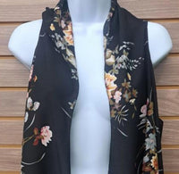 L.I.B. New York - Women's Long Flowy Floral Open Vest