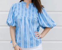 Michelle Mcdowell - Jona Smocked Top