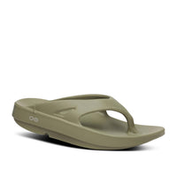 OOFOS Unisex Original Thong Flip Flop in forest green - women's shoe - alternate view