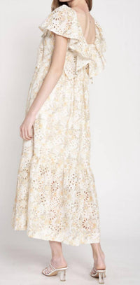 En Saison - Floral Eyelet Midi Dress