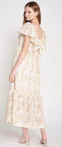 En Saison - Floral Eyelet Midi Dress