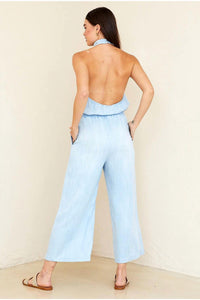 Bella Dahl - Wrap Neck Halter Jumpsuit