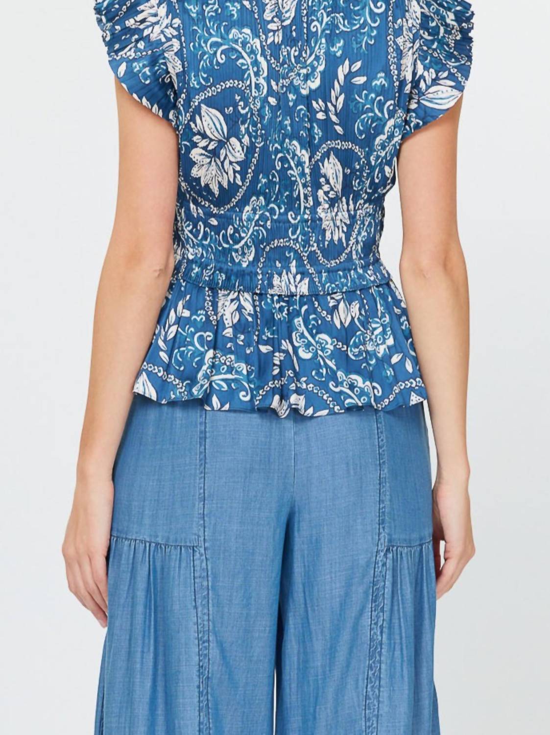 Current Air - Pleated Top