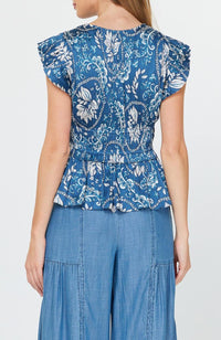 Current Air - Pleated Top