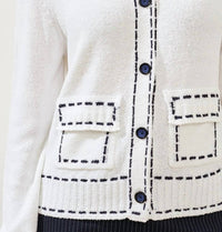 Tribal - Contrast Stitch Cardigan