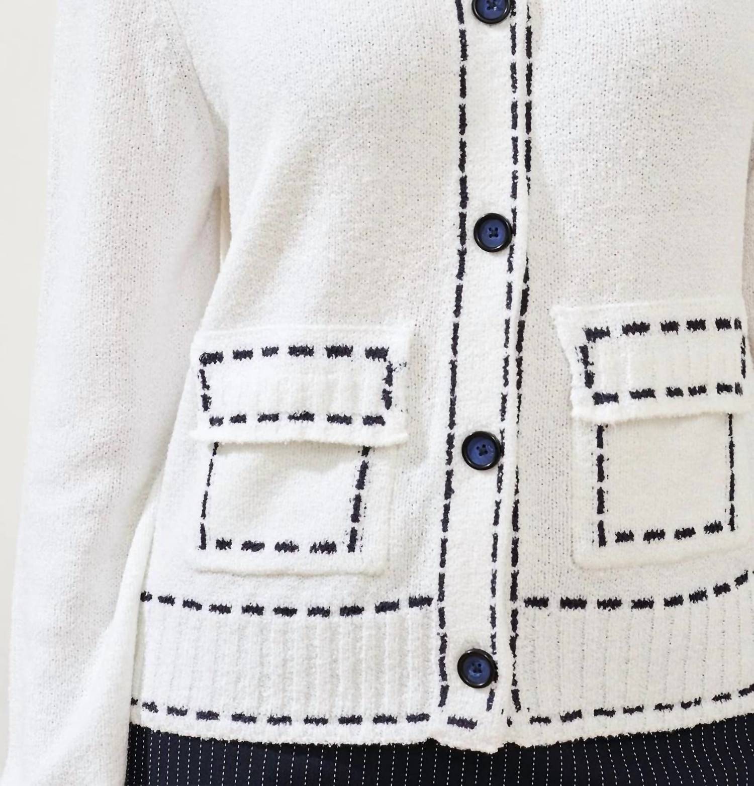 Tribal - Contrast Stitch Cardigan