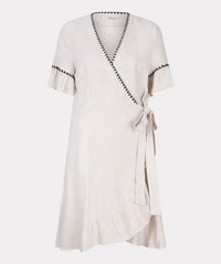 Esqualo - Dana Contrast Stitch Midi Dress