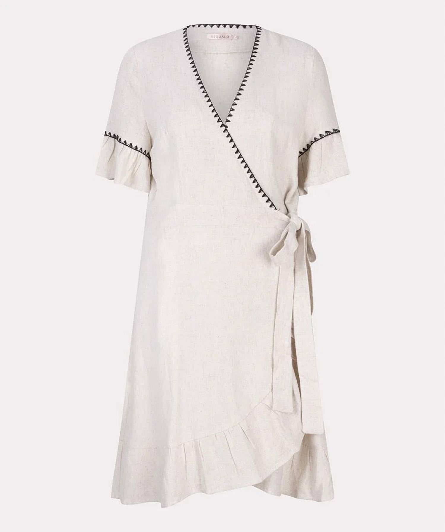 Esqualo - Dana Contrast Stitch Midi Dress
