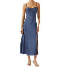 Astr - Lace Bustier Midi Dress
