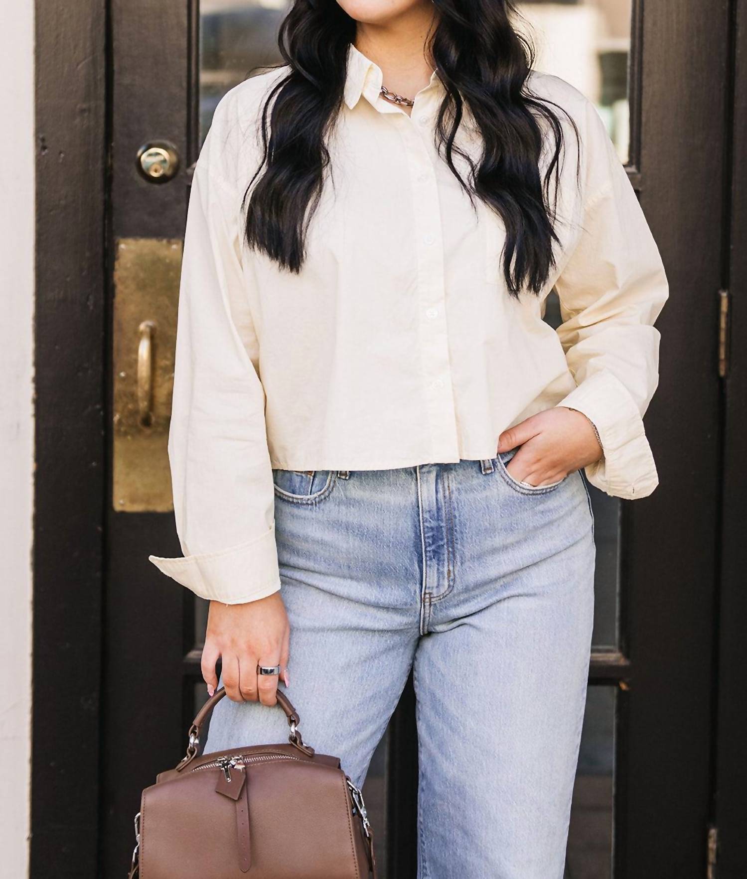 Z Supply - CROPPED POPLIN SHIRT