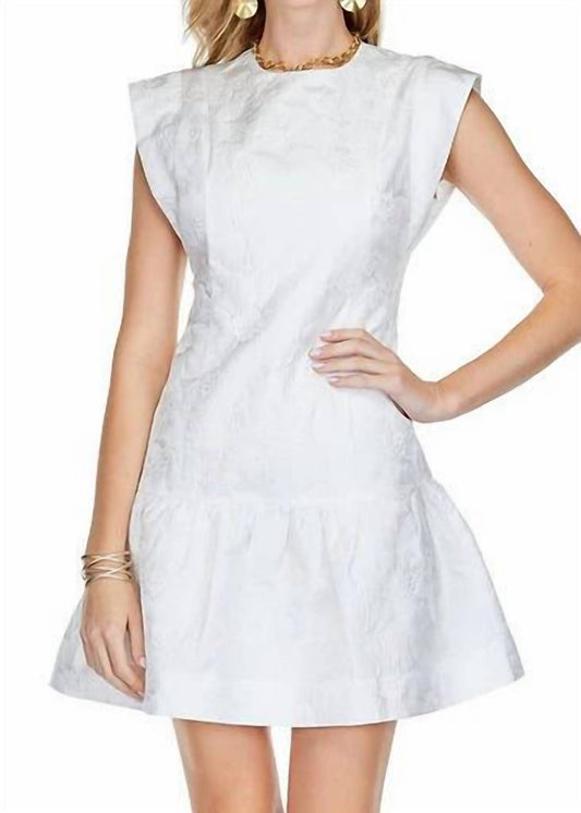 Jade - Karen Flutter Hem Dress