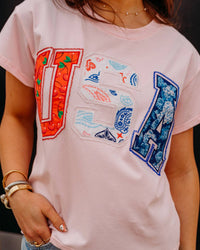 Queen Of Sparkles - Usa Bandana Tee