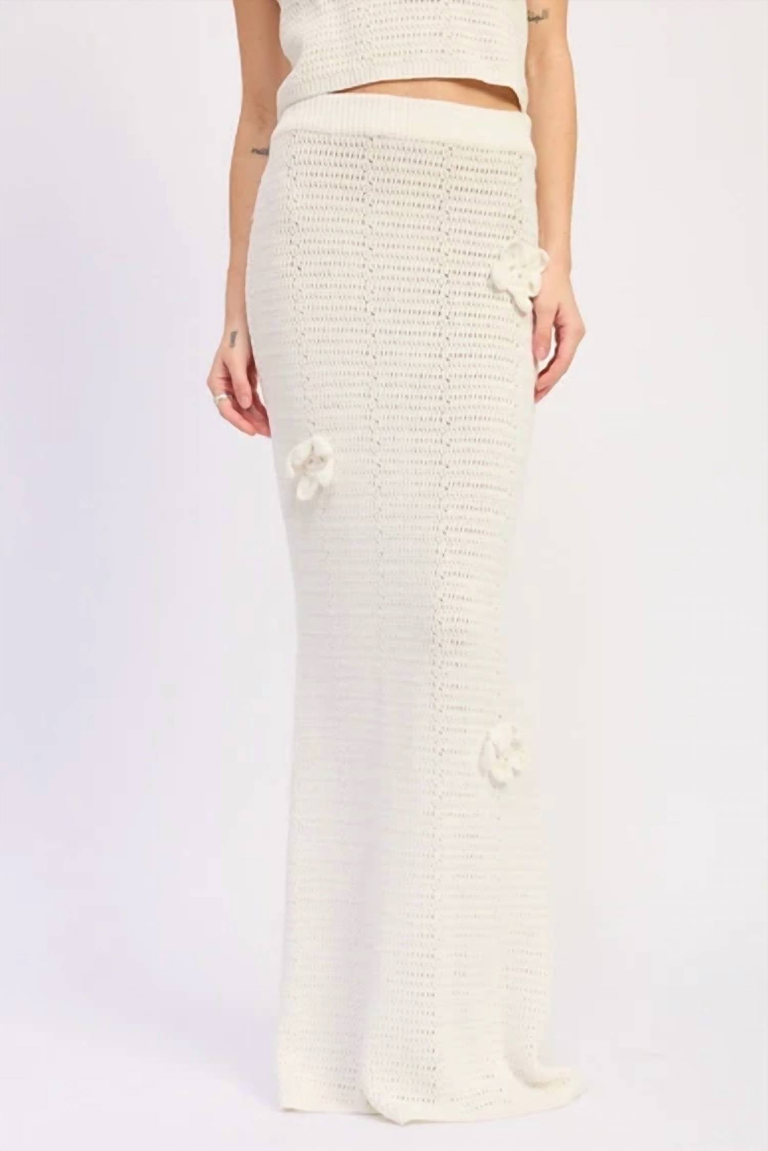 Emory Park - Calista Crochet Maxi Skirt