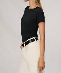 Rag & Bone Luca Baby Tee in black - women's t-shirt - alternate view