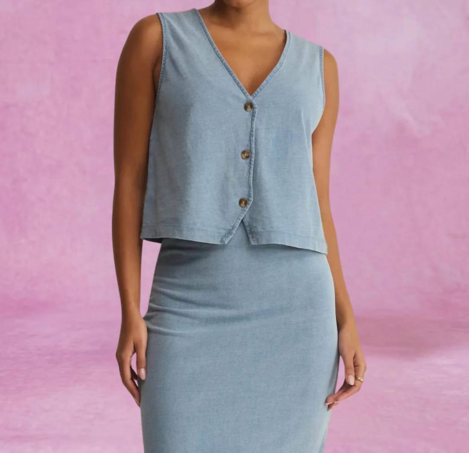 Z Supply - Noelle Jersey Denim Top