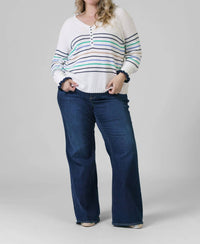 Nic + Zoe - Maritime Stripe Sweater - Plus