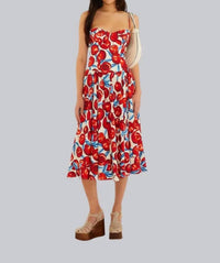 Farm Rio - Cherry Blossom Sleeveless Midi Dress