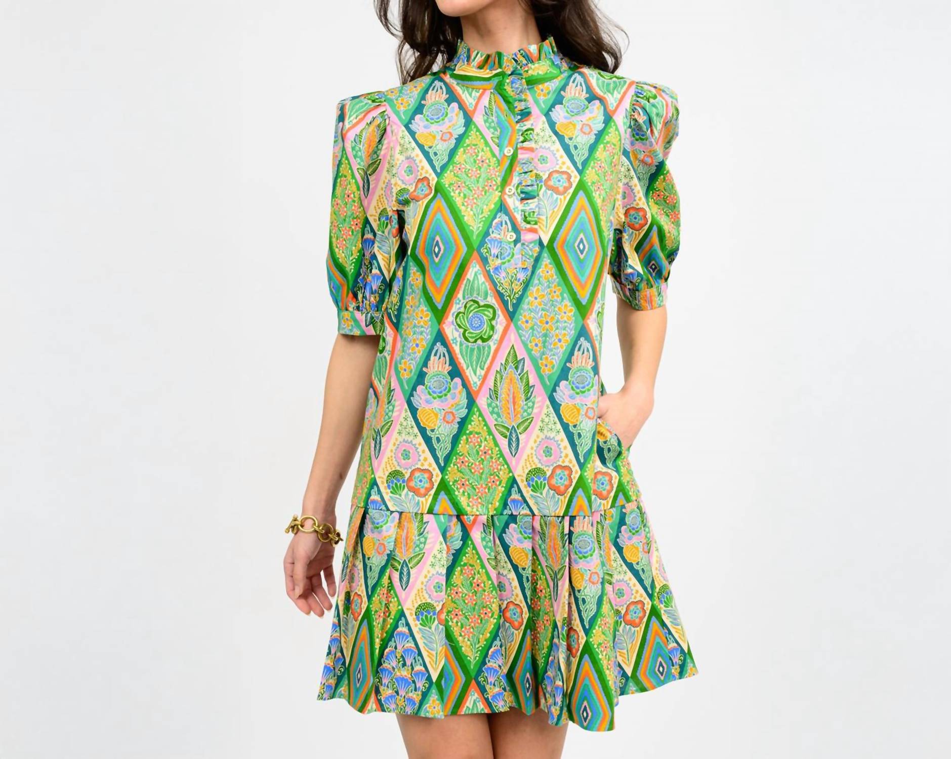 Ivy Jane - Pleated Hem Mini Dress