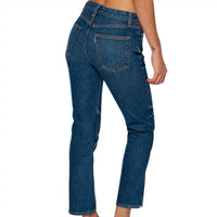 ASKK NY Women's Mid Rise Straight Jean in resin - women's jeans - detail view