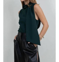 Whiteroom+Cactus - Aria Attached Scarf Woven Top