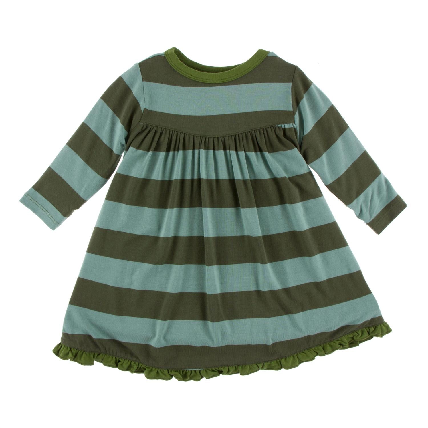 Kickee - Girls' Classic Long Sleeve Swing Dress
