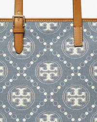 Tory Burch - Women's Monogram Denim Small Tote Bag