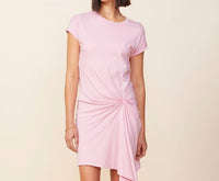 Monrow - Women's Tucked Front Tee Shirt Dress