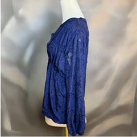 Mason & Belle - Lace Cinched Waist Blouse