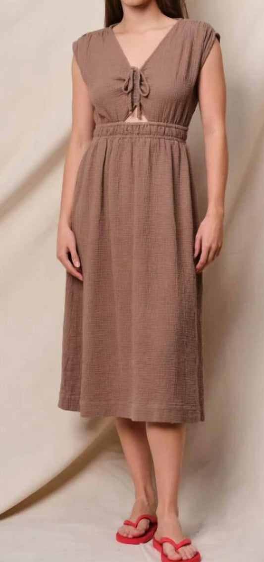 Sundry - Midi Ruched Dress