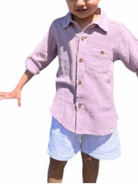 Me & Henry - Boy's Merchant Cotton Long Sleeve Shirt