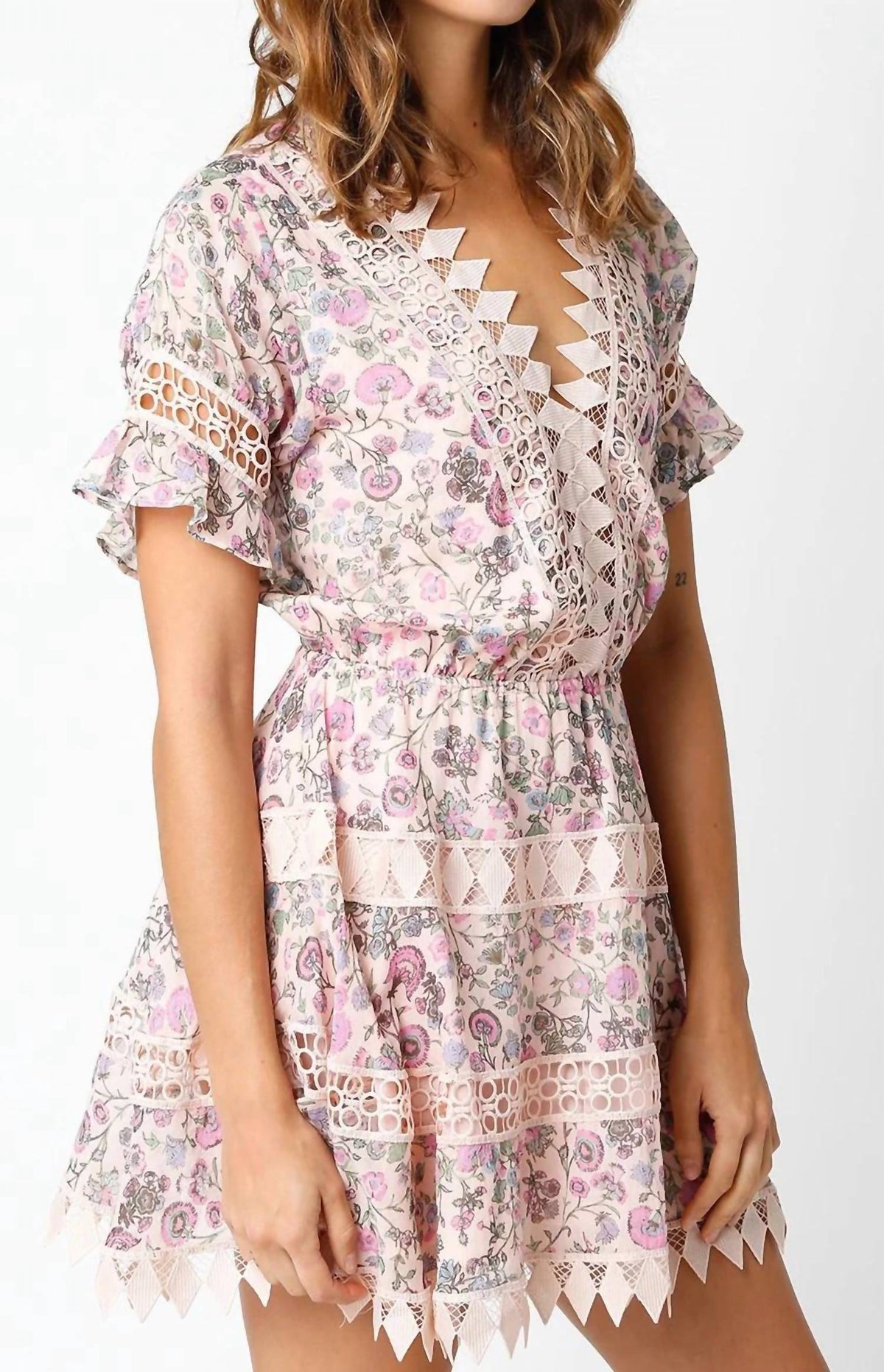 Olivaceous - Amelia Mini Dress
