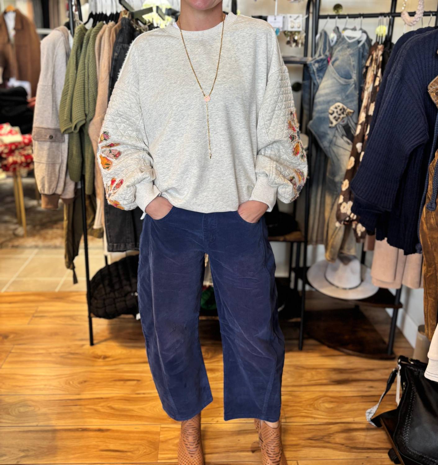 Easel - Stone And Stem Sweatshirt