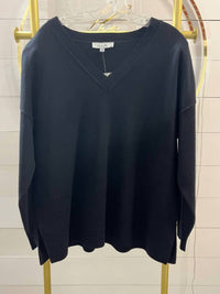 Heart Of Pine - Women's Jersey Stitch V Neck Sweater