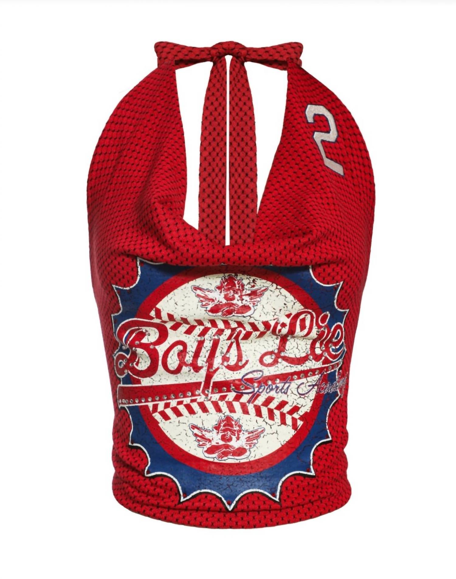 Boys Lie - Sporting Blues Halter Top