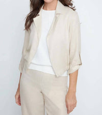 Renuar - Lurex Thread Woven Blazer Jacket