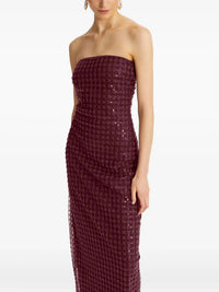 Rotate - Zinfandel Beaded Maxi Tube Dress