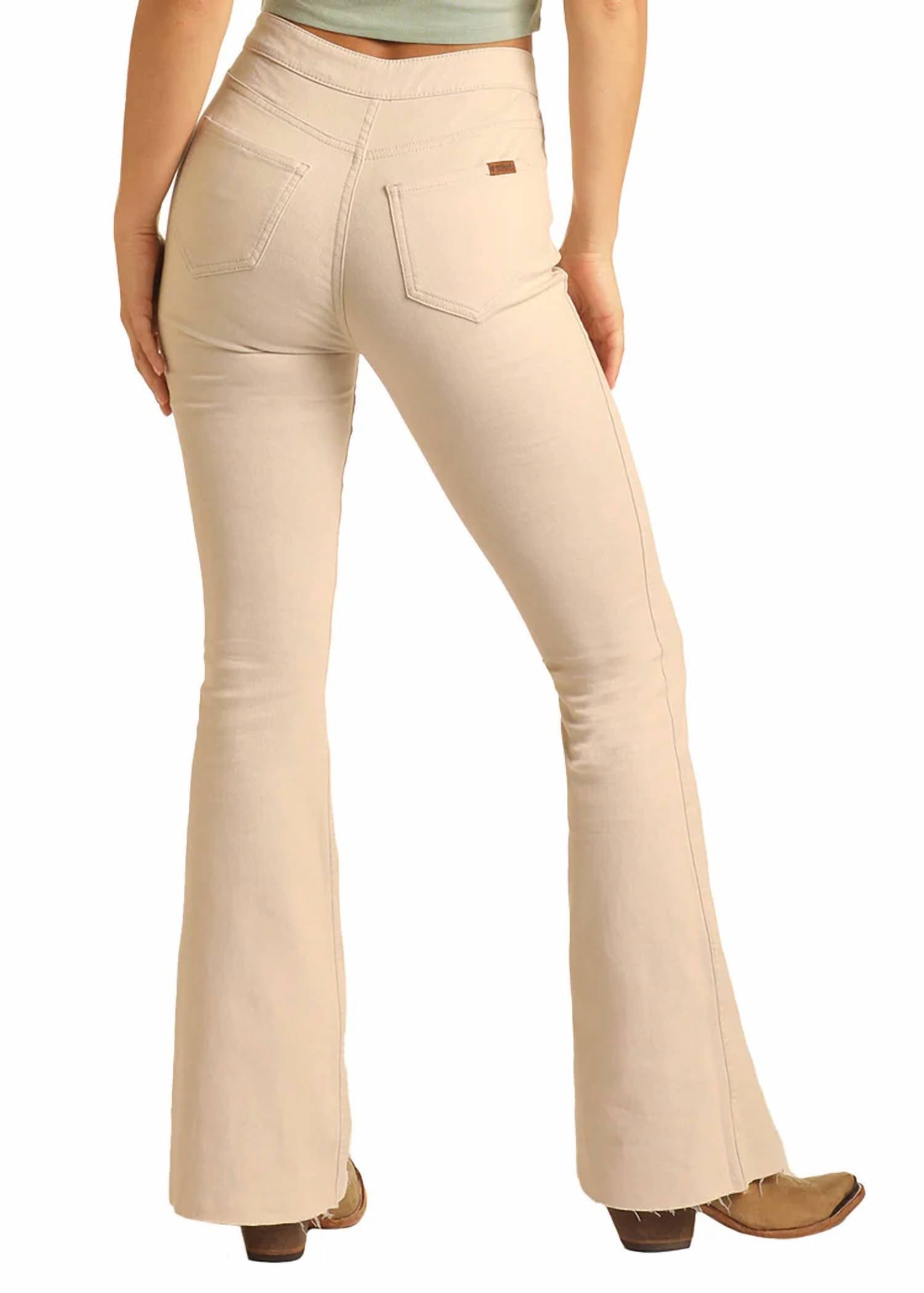 Rock & Roll Denim - Reversible Floral Flare Jeans