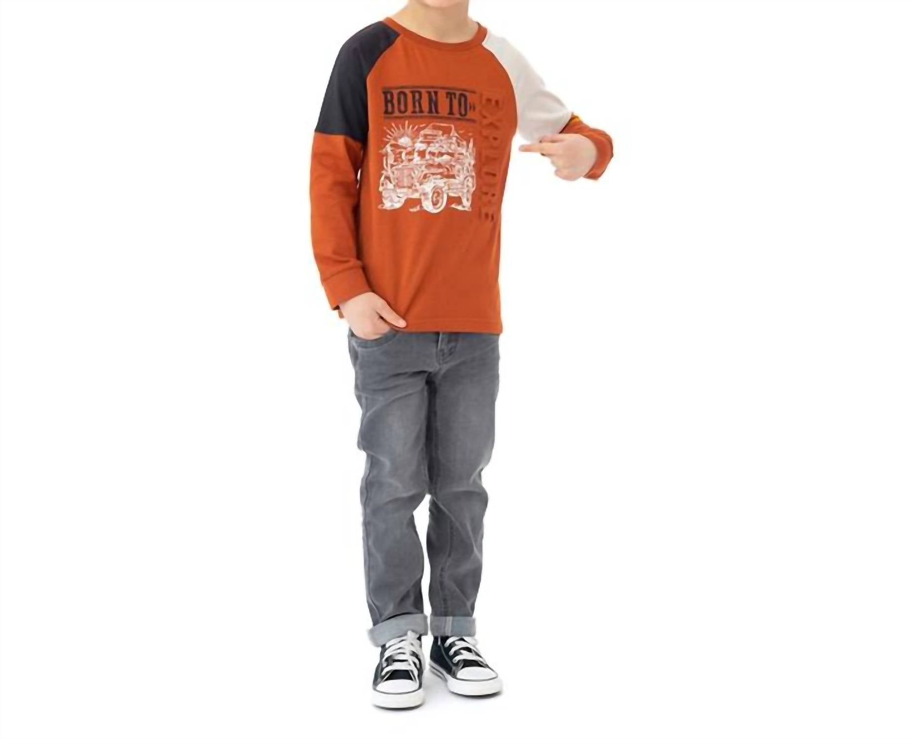 Noruk Collection - Boy's Multi-pocket Stretch Denim Pants