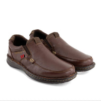 Andrea Men's Leather Loafer in dark brown - men's loafer - alternate view