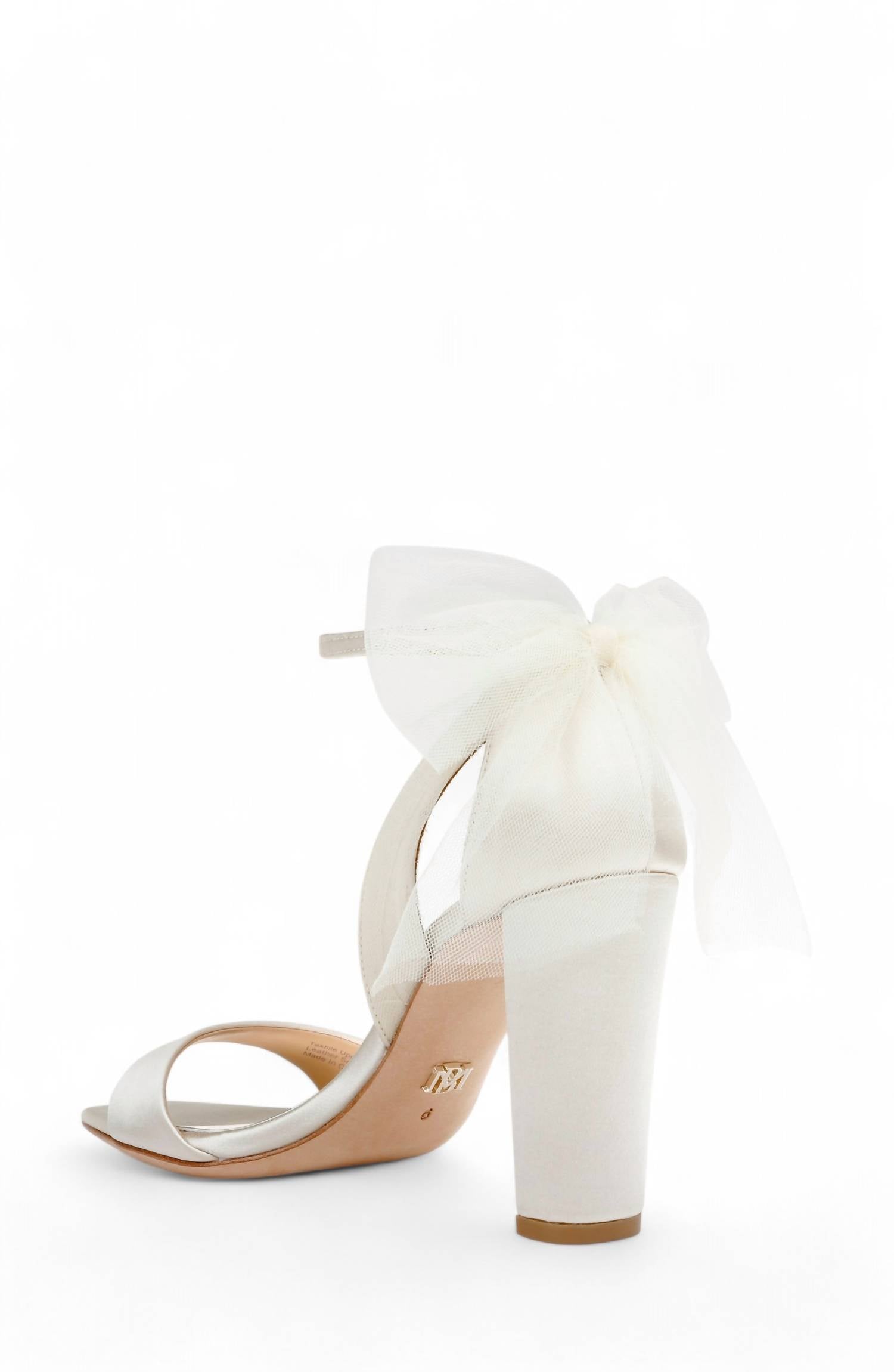 Badgley Mischka - KIM MESH BOW BLOCK HEEL