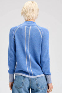 Zaket & Plover - Two Tone Zip Up Sweater