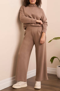 TRIBAL Pull On Stretch Pant in fossil - women's pants - alternate view