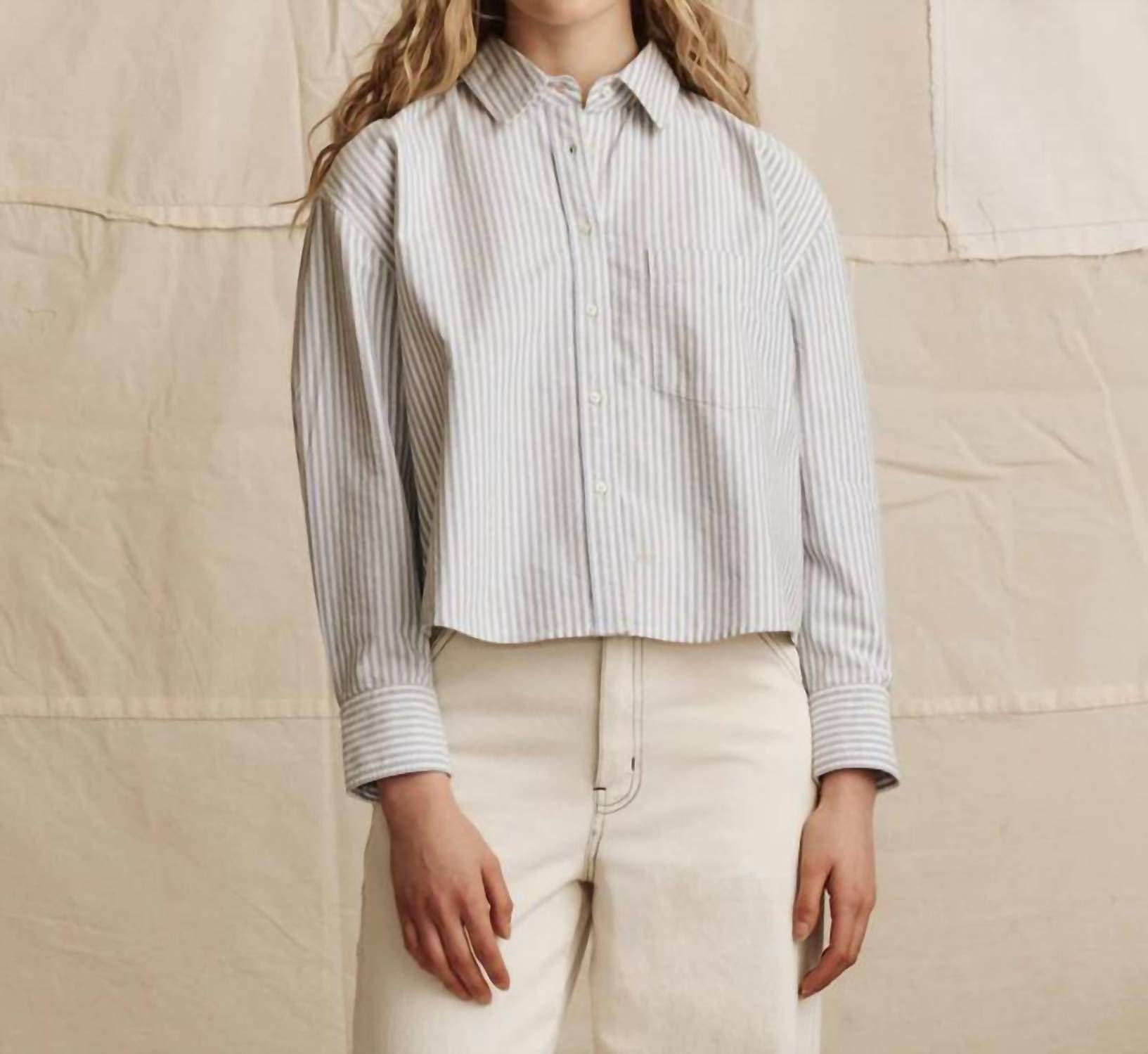 The Great. - The Cropped Oxford Shirt